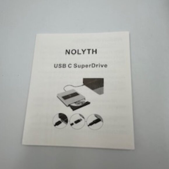 Nolyth External CD/DVD Drive USB-C Portable With Case - Picture 4 of 10